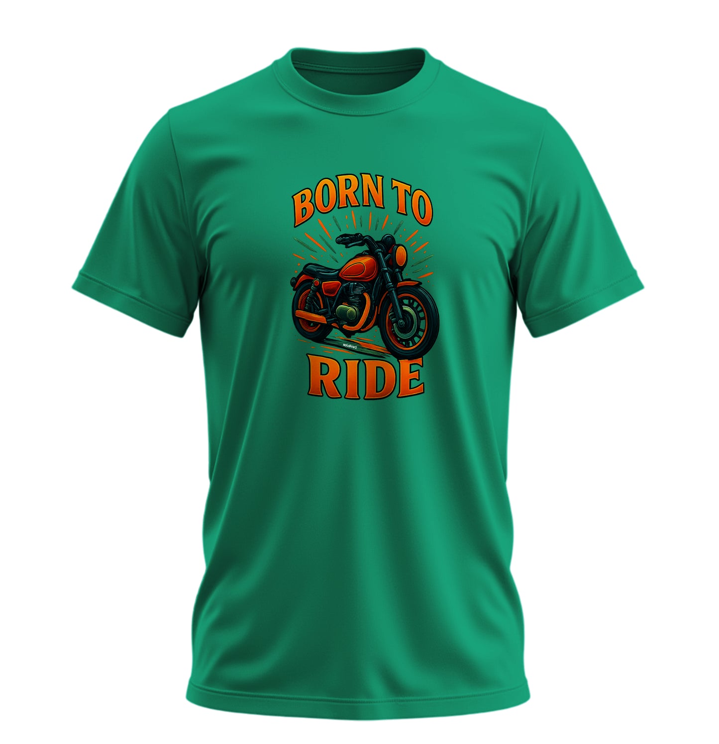 Born To Ride Motosiklet - 10 Farklı Renk - Unisex Rahat Kalıp Baskılı Tişört - Moto Garage Collection