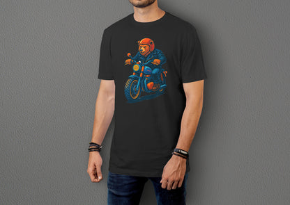 Orange Bear - 10 Farklı Renk - Unisex Rahat Kalıp Baskılı Tişört - BearZ Collection