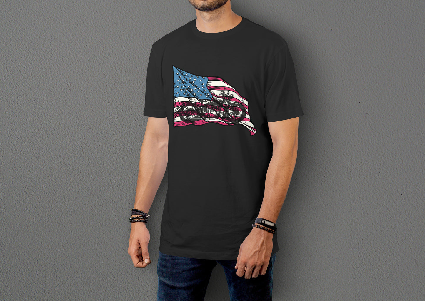 American Chopper - 10 Farklı Renk - Unisex Rahat Kalıp Baskılı Tişört - Moto Garage Collection