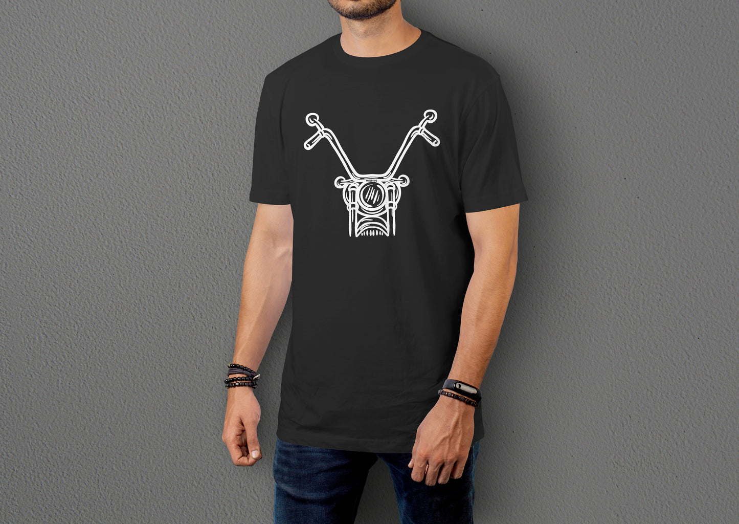Chopper Head - 10 Farklı Renk - Unisex Rahat Kalıp Baskılı Tişört - Moto Garage Collection