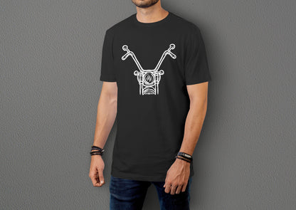 Chopper Head - 10 Farklı Renk - Unisex Rahat Kalıp Baskılı Tişört - Moto Garage Collection