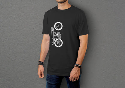 The Classic Iron Howl  - 10 Farklı Renk - Unisex Rahat Kalıp Baskılı Tişört - Moto Garage Collection