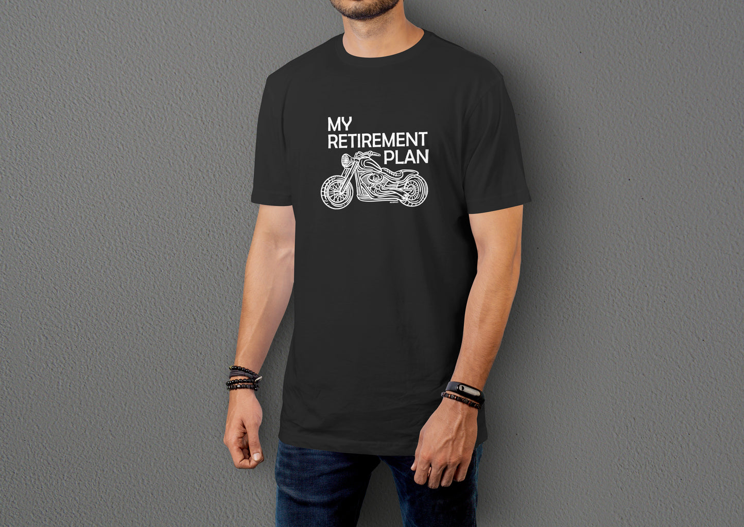 Benim Emeklilik Planım - My Retirement Plan - 10 Farklı Renk - Unisex Rahat Kalıp Baskılı Tişört - Moto Garage Collection