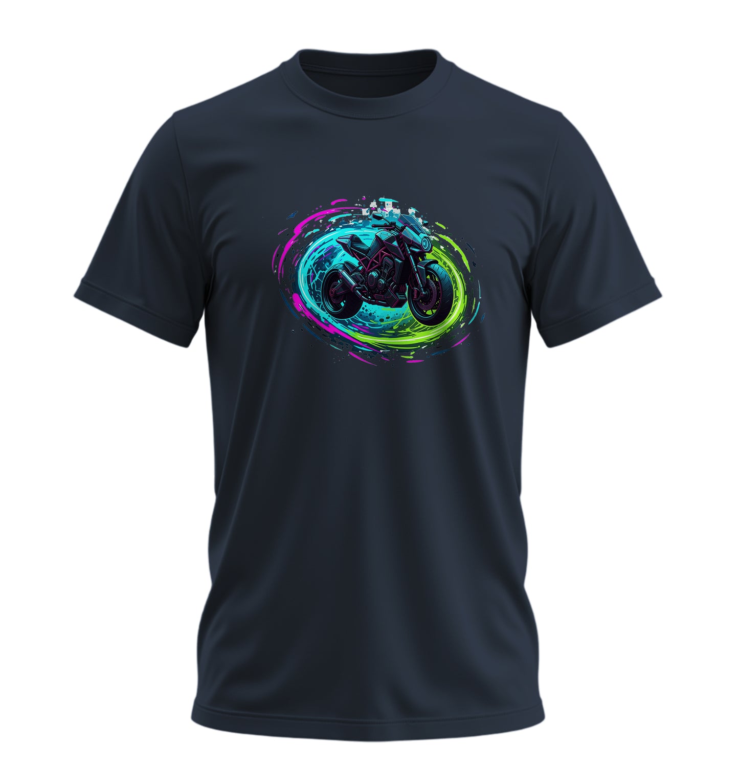 Fütüristik Motosiklet - 10 Farklı Renk - Unisex Rahat Kalıp Baskılı Tişört - Moto Garage Collection