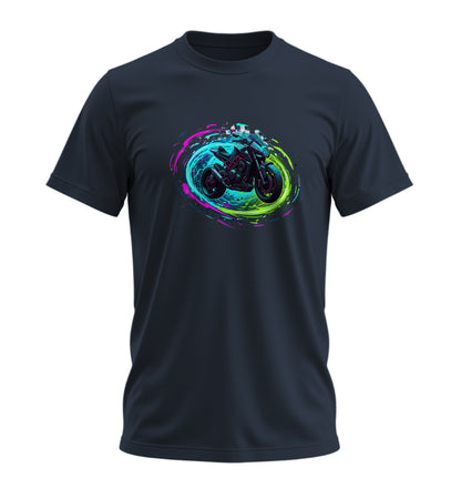 Fütüristik Motosiklet - 10 Farklı Renk - Unisex Rahat Kalıp Baskılı Tişört - Moto Garage Collection