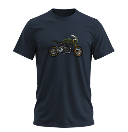 Adventure Draw Motosiklet - 10 Farklı Renk - Unisex Rahat Kalıp Baskılı Tişört - Moto Garage Collection