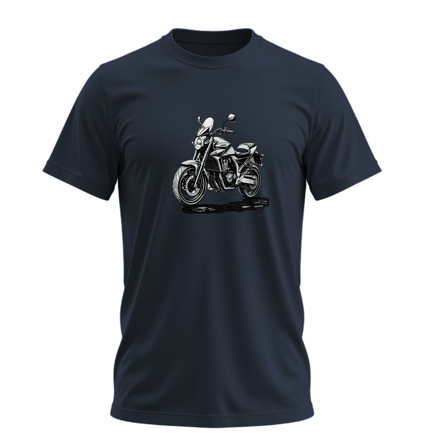 Black White Motosiklet - 10 Farklı Renk - Unisex Rahat Kalıp Baskılı Tişört - Moto Garage Collection