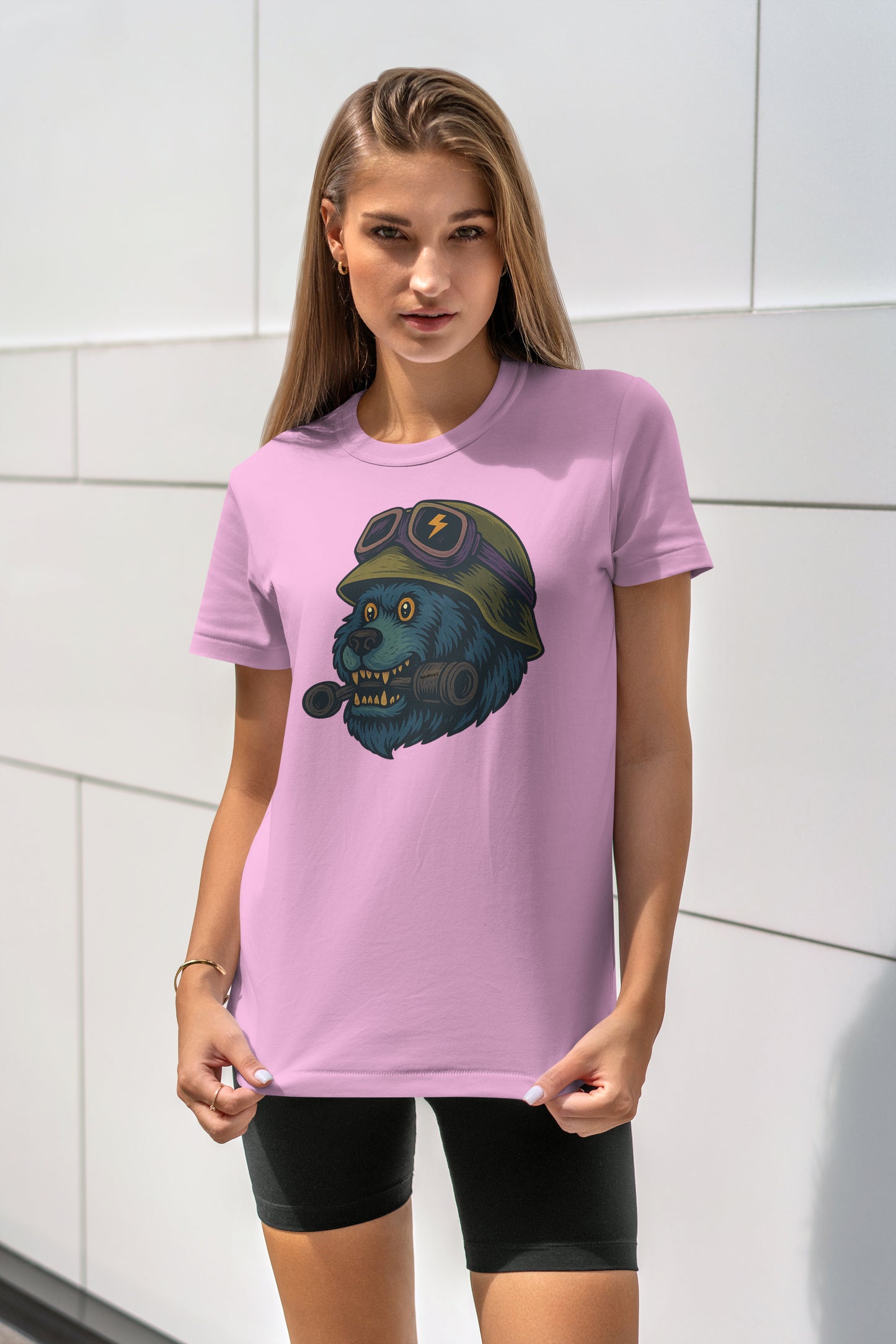 Crazy BearZ - 10 Farklı Renk - Unisex Rahat Kalıp Baskılı Tişört - BearZ Collection