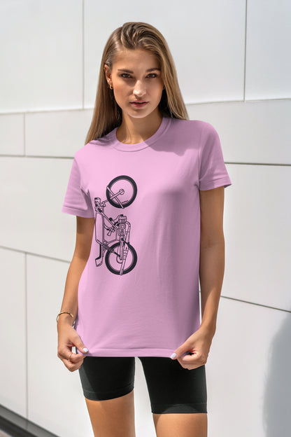 The Classic Iron Howl  - 10 Farklı Renk - Unisex Rahat Kalıp Baskılı Tişört - Moto Garage Collection
