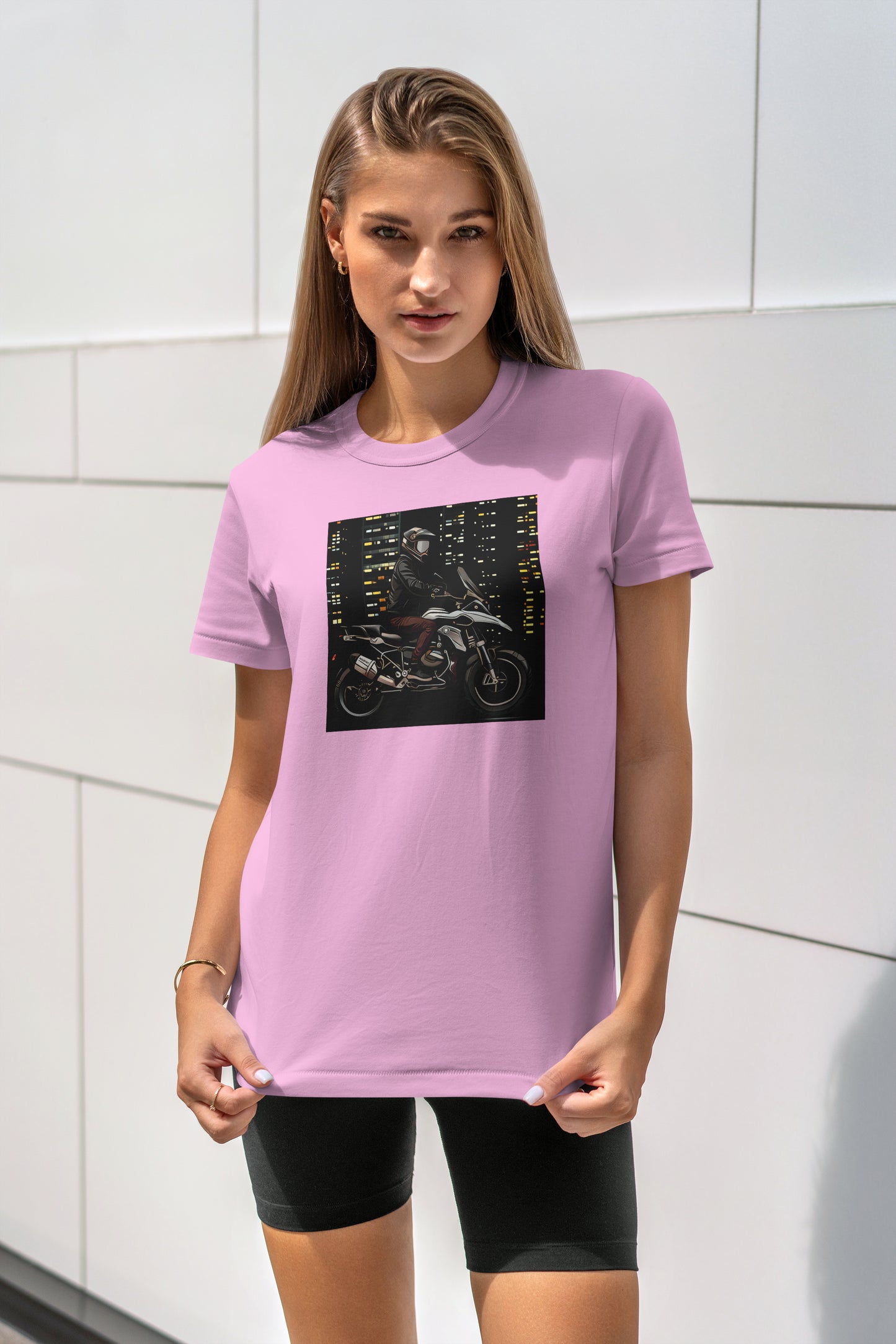 Adventure Night - 10 Farklı Renk - Unisex Rahat Kalıp Baskılı Tişört - Moto Garage Collection