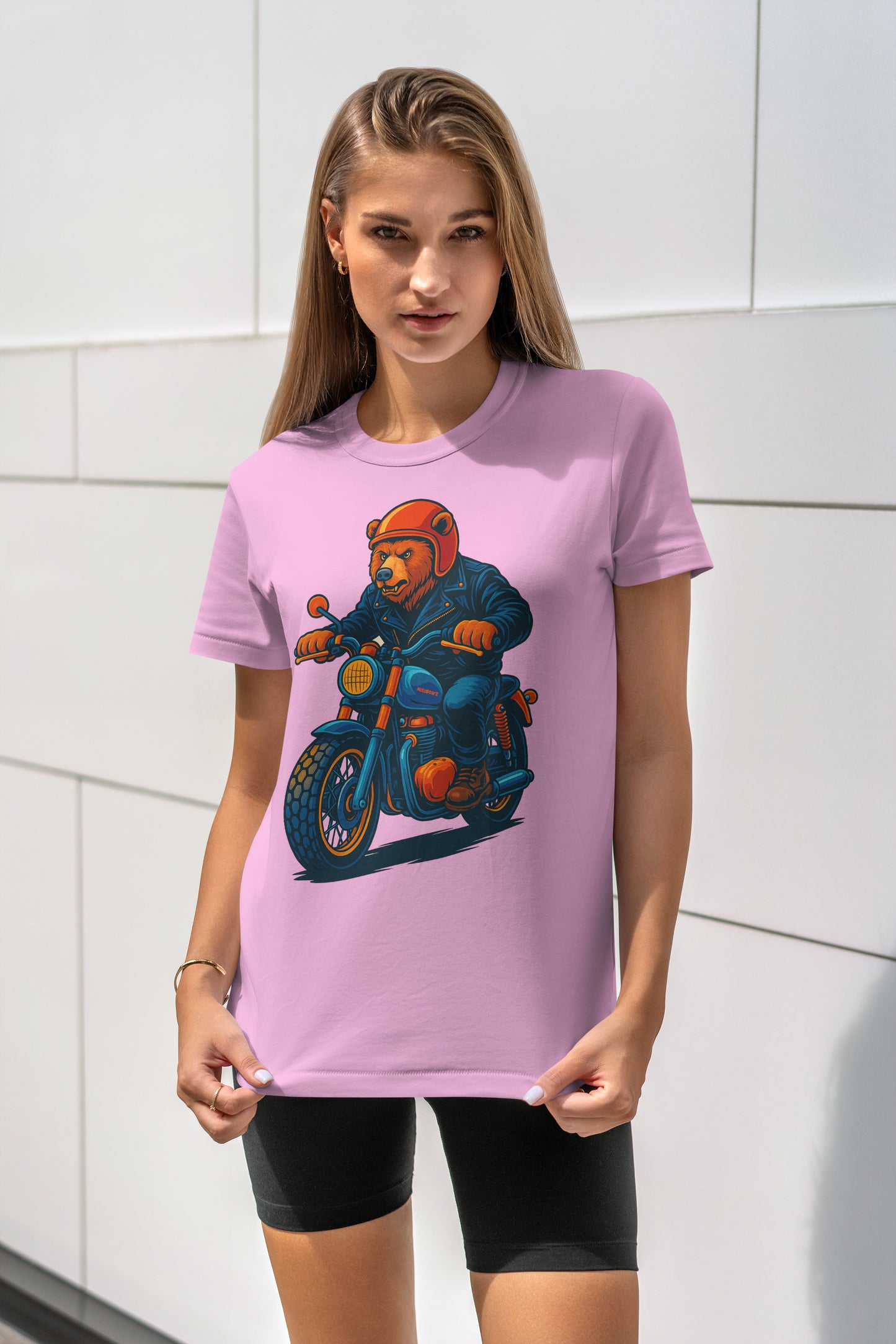 Orange Bear - 10 Farklı Renk - Unisex Rahat Kalıp Baskılı Tişört - BearZ Collection