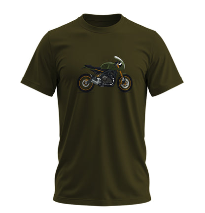 Adventure Draw Motosiklet - 10 Farklı Renk - Unisex Rahat Kalıp Baskılı Tişört - Moto Garage Collection
