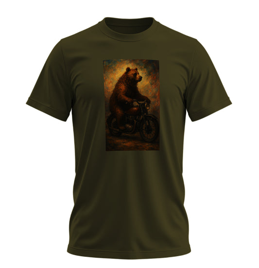 BearZ Art - 10 Farklı Renk - Unisex Rahat Kalıp Baskılı Tişört - BearZ Collection