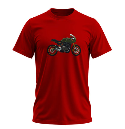 Adventure Draw Motosiklet - 10 Farklı Renk - Unisex Rahat Kalıp Baskılı Tişört - Moto Garage Collection