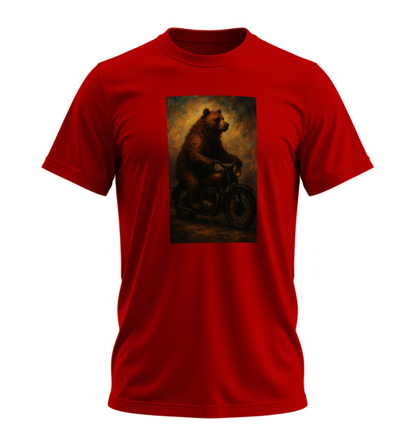 BearZ Art - 10 Farklı Renk - Unisex Rahat Kalıp Baskılı Tişört - BearZ Collection