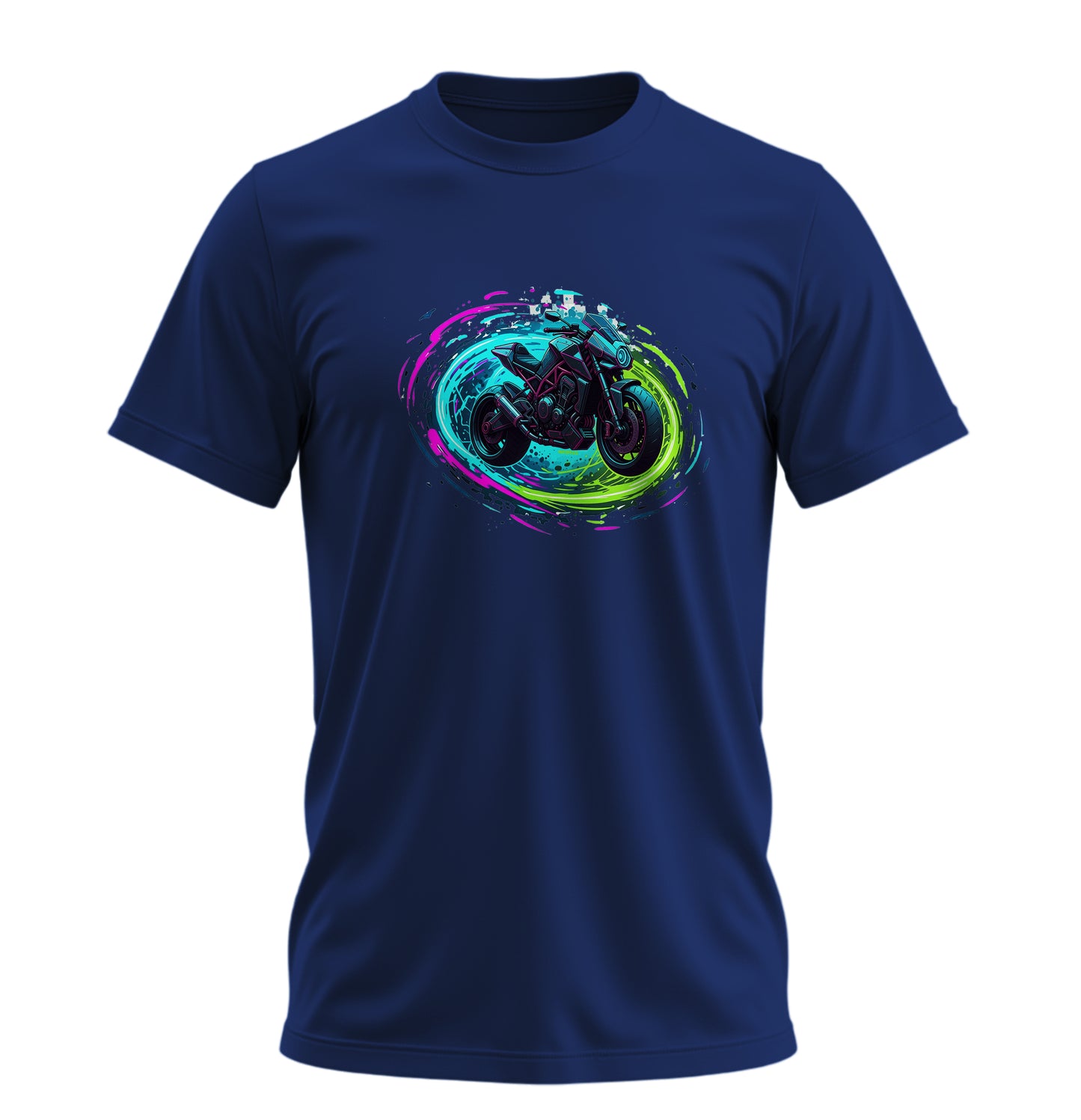 Fütüristik Motosiklet - 10 Farklı Renk - Unisex Rahat Kalıp Baskılı Tişört - Moto Garage Collection