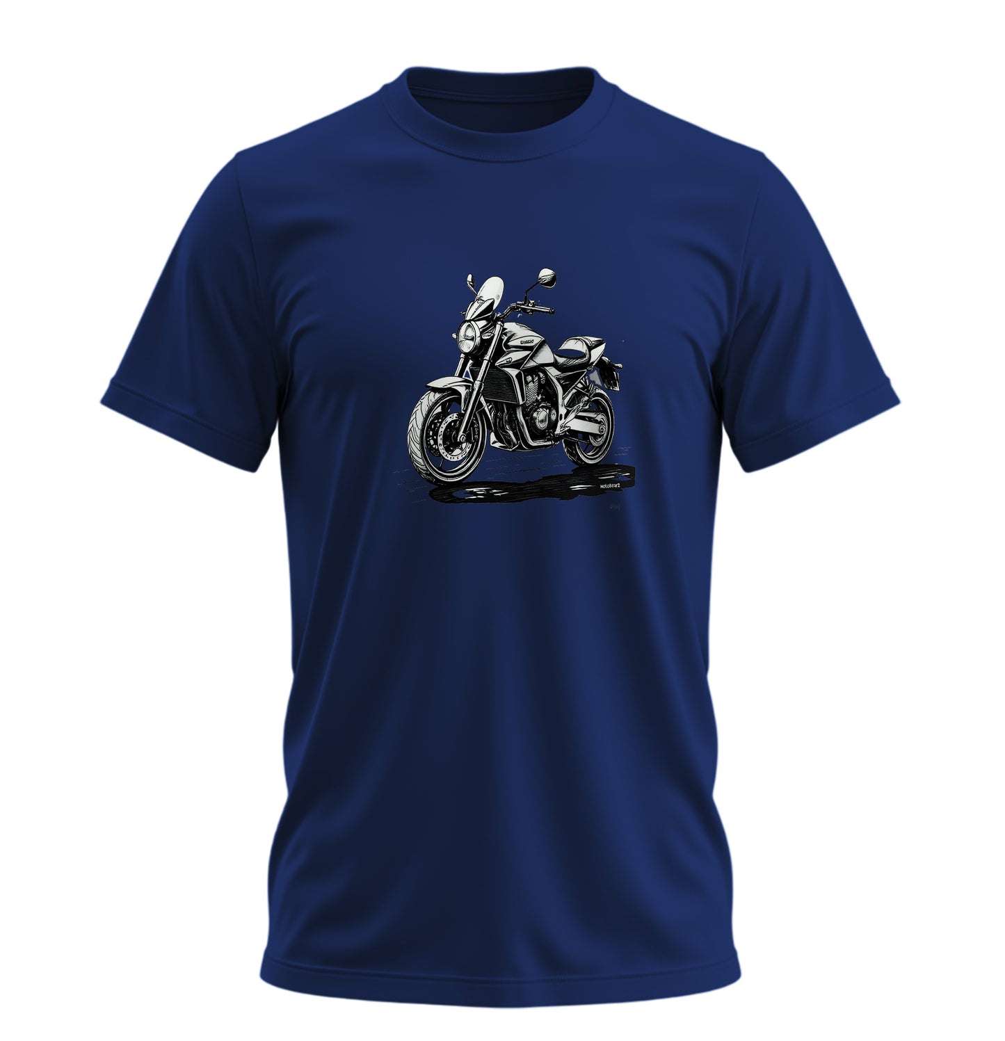 Black White Motosiklet - 10 Farklı Renk - Unisex Rahat Kalıp Baskılı Tişört - Moto Garage Collection