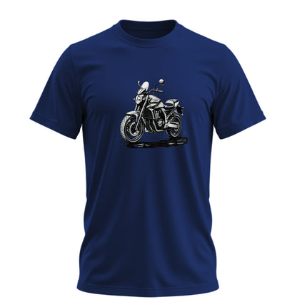 Black White Motosiklet - 10 Farklı Renk - Unisex Rahat Kalıp Baskılı Tişört - Moto Garage Collection