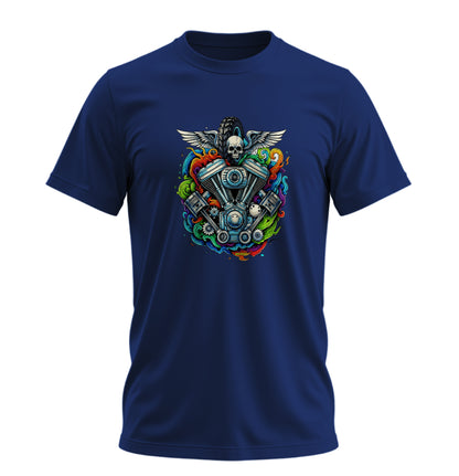 Motor Sanatı Motosiklet - 10 Farklı Renk - Unisex Rahat Kalıp Baskılı Tişört - Moto Garage Collection