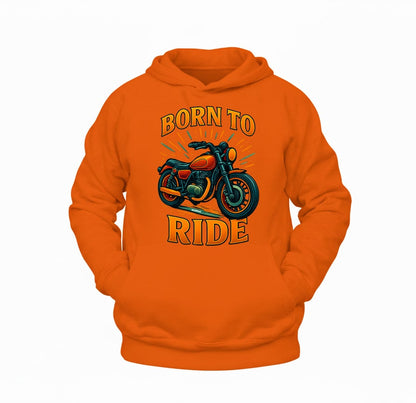 Born to Ride Motosiklet Hoodie – Şardonlu Kalın Unisex Motosiklet Kapüşonlu Sweatshirt - Hoodie Collection