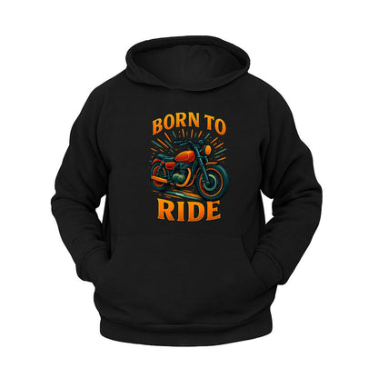 Born to Ride Motosiklet Hoodie – Şardonlu Kalın Unisex Motosiklet Kapüşonlu Sweatshirt - Hoodie Collection