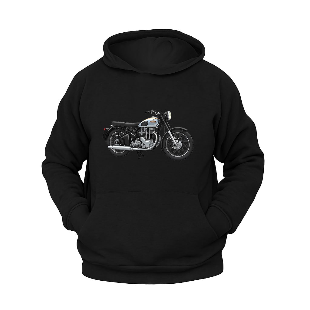 Nostaljik Motosiklet Hoodie – Şardonlu Kalın Unisex Motosiklet Kapüşonlu Sweatshirt - Hoodie Collection