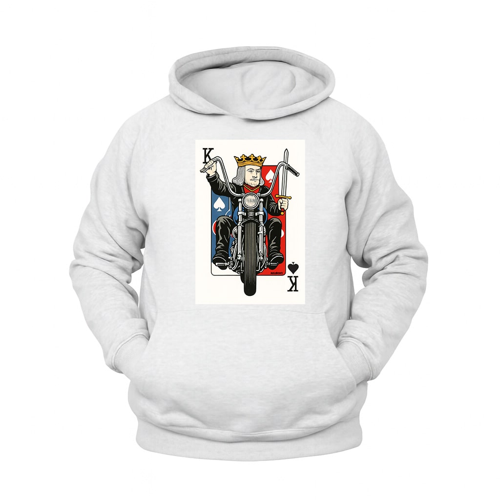 Maça Papazı Hoodie – Şardonlu Kalın Unisex Motosiklet Kapüşonlu Sweatshirt - Hoodie Collection