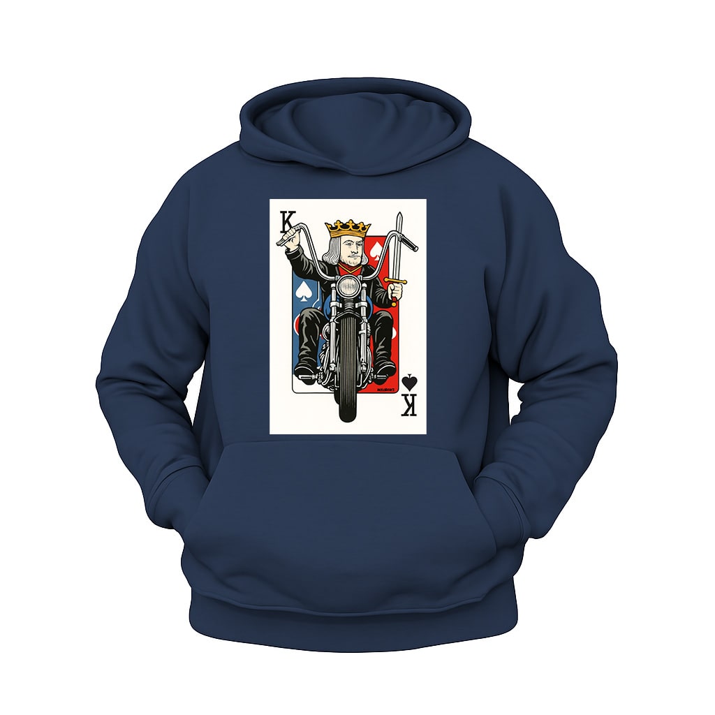 Maça Papazı Hoodie – Şardonlu Kalın Unisex Motosiklet Kapüşonlu Sweatshirt - Hoodie Collection