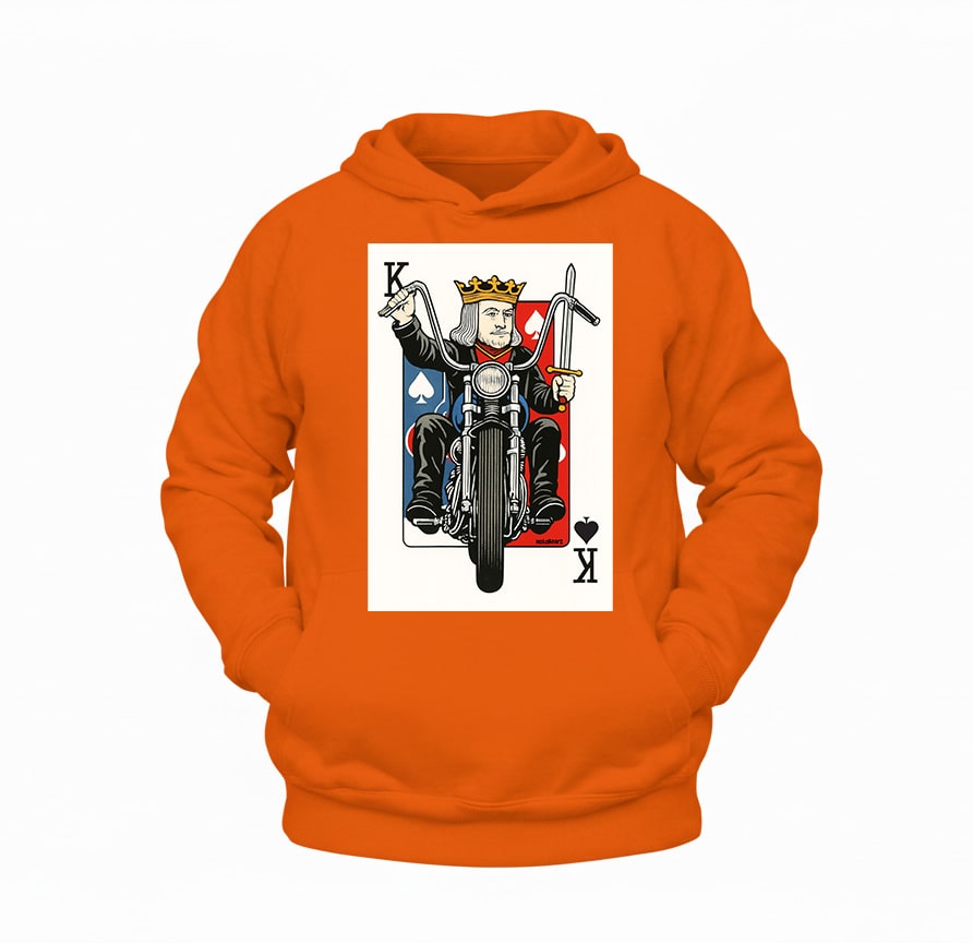 Maça Papazı Hoodie – Şardonlu Kalın Unisex Motosiklet Kapüşonlu Sweatshirt - Hoodie Collection