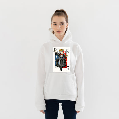 Maça Papazı Hoodie – Şardonlu Kalın Unisex Motosiklet Kapüşonlu Sweatshirt - Hoodie Collection