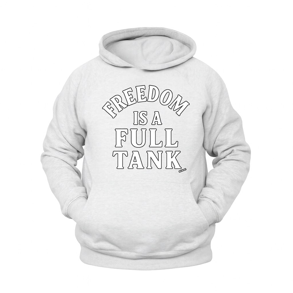 Freedom is Full Tank Hoodie – Şardonlu Kalın Unisex Motosiklet Kapüşonlu Sweatshirt - Hoodie Collection