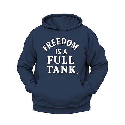 Freedom is Full Tank Hoodie – Şardonlu Kalın Unisex Motosiklet Kapüşonlu Sweatshirt - Hoodie Collection