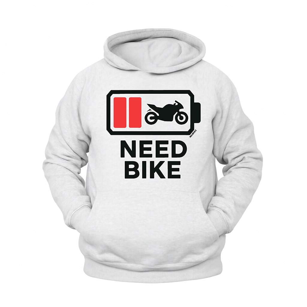 Need Bike Hoodie – Şardonlu Kalın Unisex Motosiklet Kapüşonlu Sweatshirt - Hoodie Collection