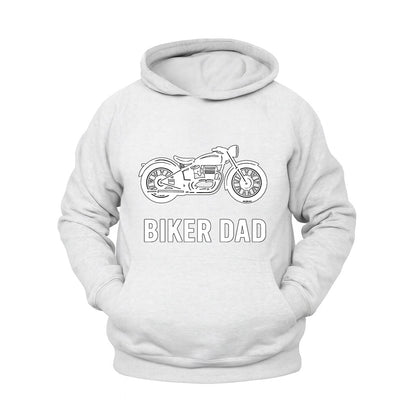 Motorcu Baba Hoodie – Şardonlu Kalın Unisex Motosiklet Kapüşonlu Sweatshirt - Hoodie Collection