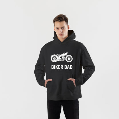Motorcu Baba Hoodie – Şardonlu Kalın Unisex Motosiklet Kapüşonlu Sweatshirt - Hoodie Collection