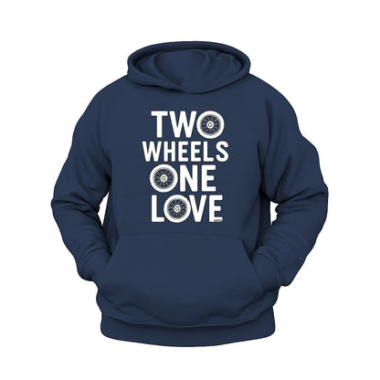 İki Teker Bir Aşk Hoodie – Şardonlu Kalın Unisex Motosiklet Kapüşonlu Sweatshirt - Hoodie Collection