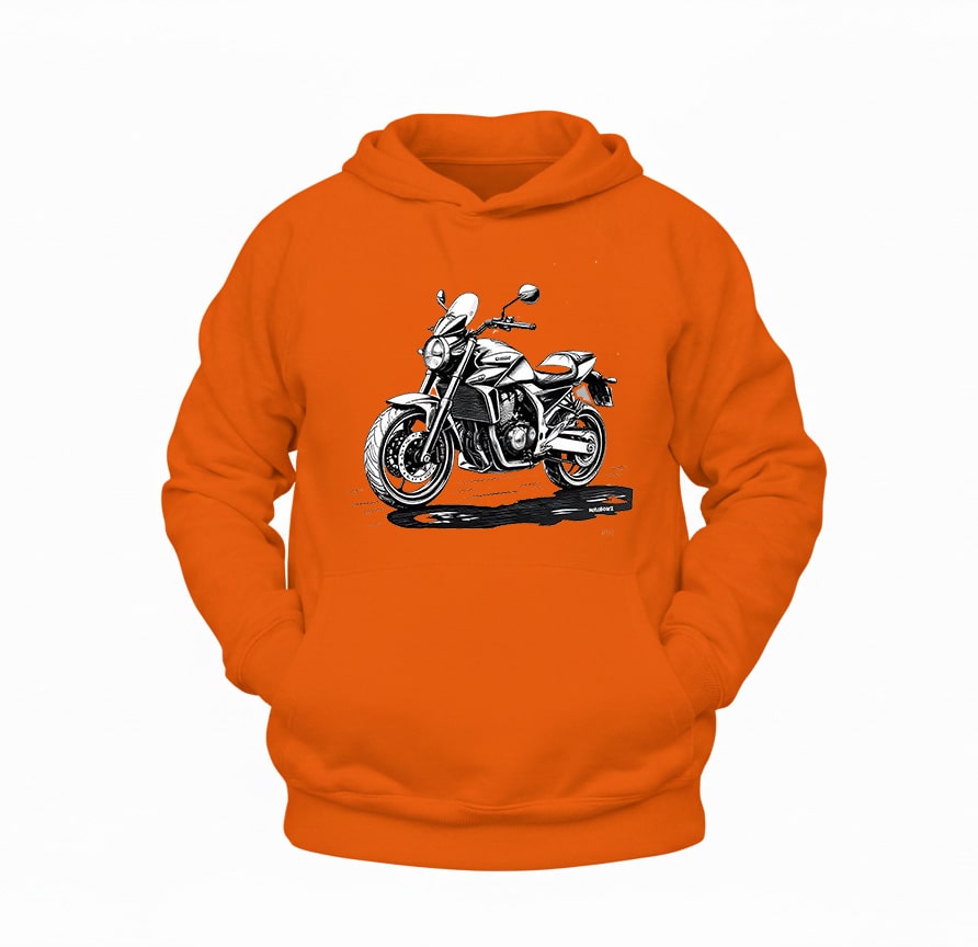 Siyah Adventure Motosiklet Hoodie – Şardonlu Kalın Unisex Motosiklet Kapüşonlu Sweatshirt - Hoodie Collection