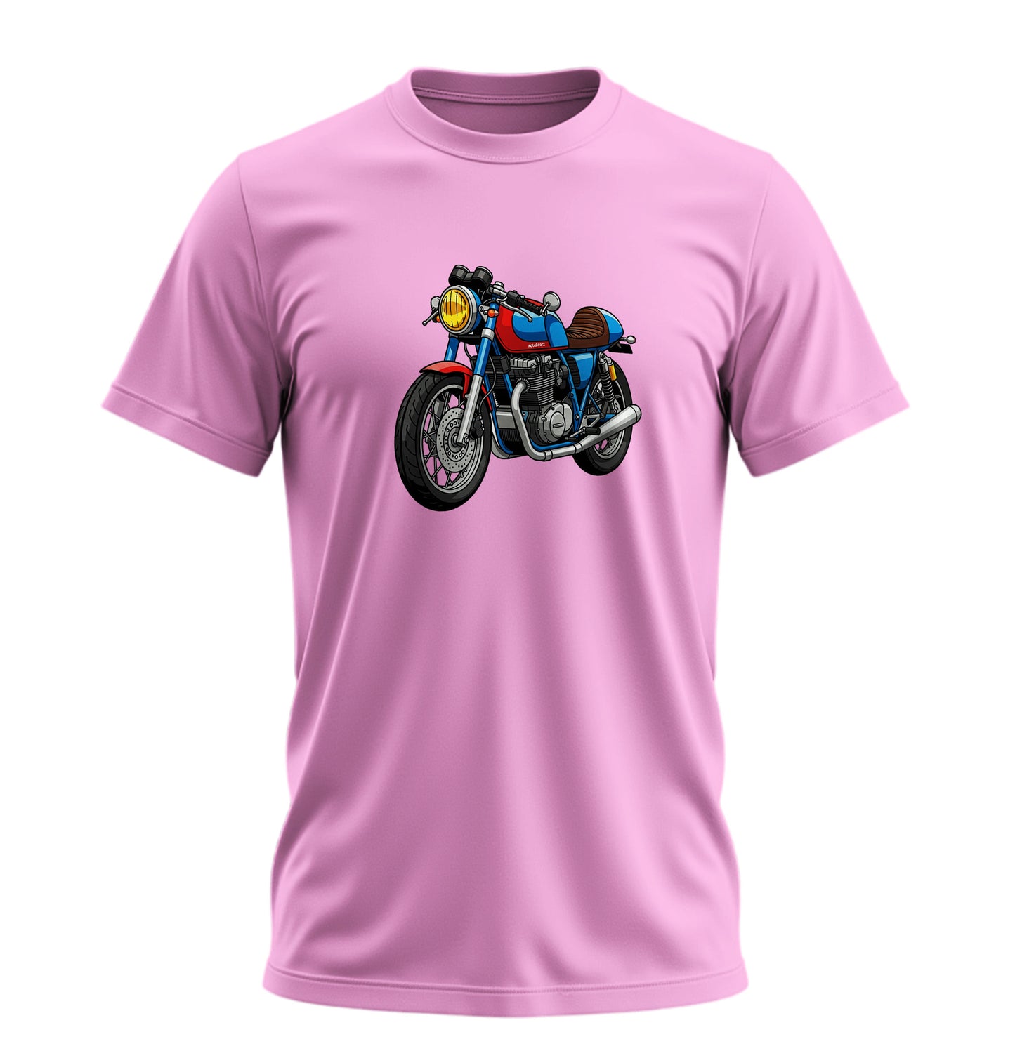 Renkli Motosiklet - 10 Farklı Renk - Unisex Rahat Kalıp Baskılı Tişört - Moto Garage Collection
