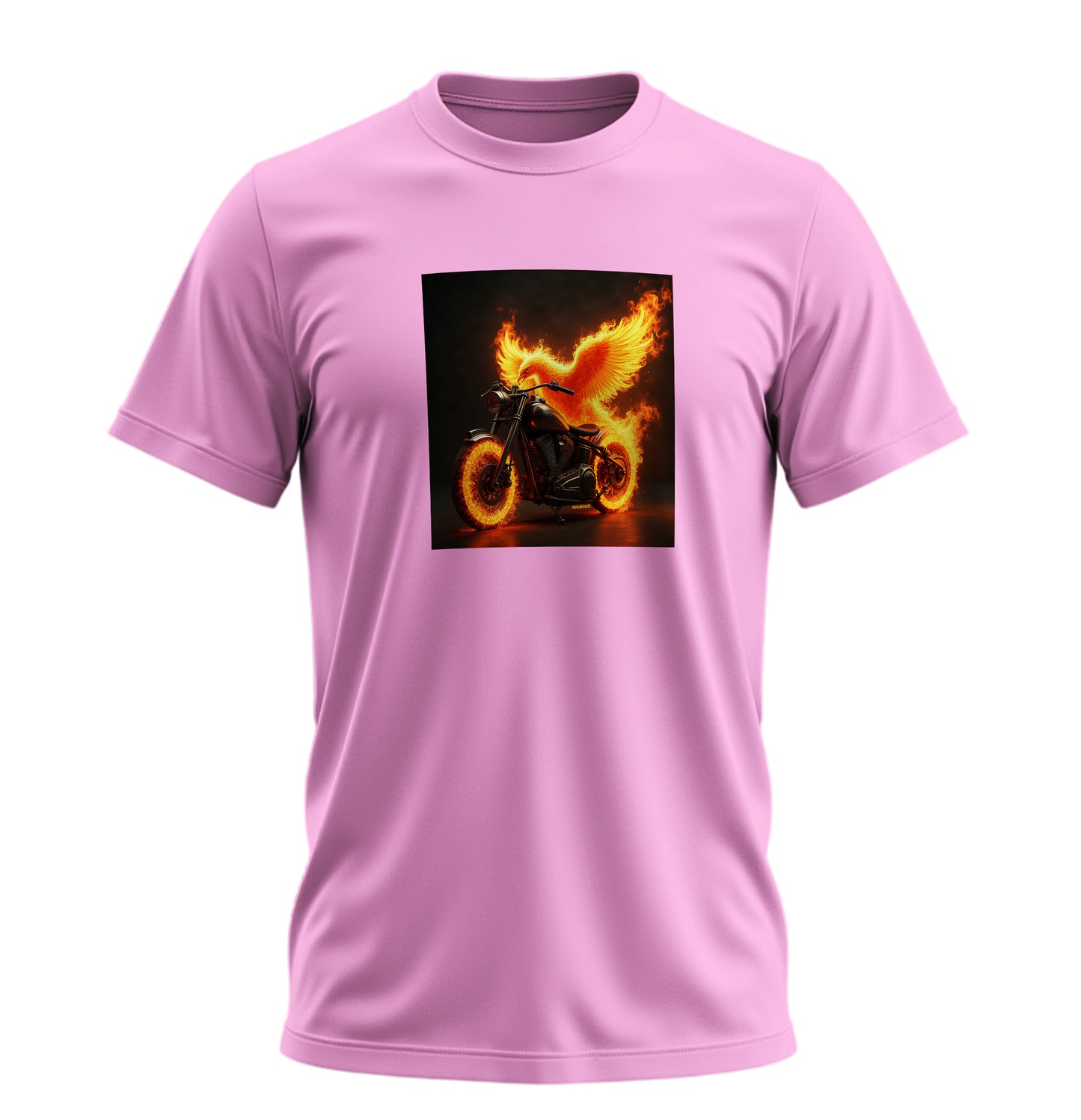 Fire Bird Motosiklet - 10 Farklı Renk - Unisex Rahat Kalıp Baskılı Tişört - Moto Garage Collection