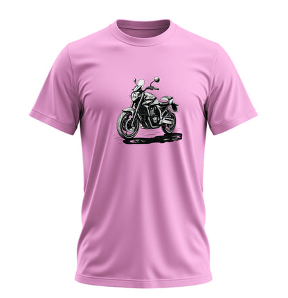 Black White Motosiklet - 10 Farklı Renk - Unisex Rahat Kalıp Baskılı Tişört - Moto Garage Collection