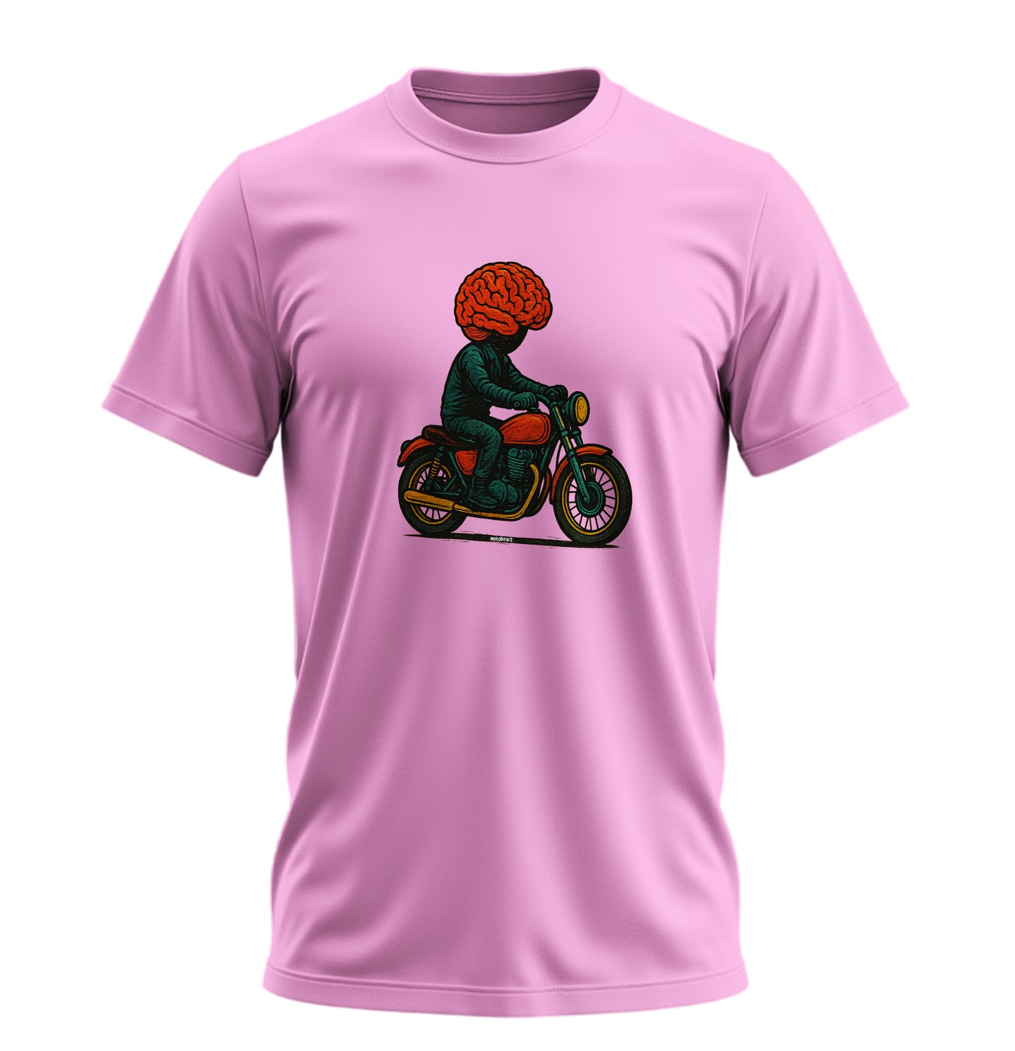 Akıllı Motorcu Motosiklet - 10 Farklı Renk - Unisex Rahat Kalıp Baskılı Tişört - Moto Garage Collection