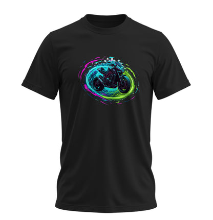 Fütüristik Motosiklet - 10 Farklı Renk - Unisex Rahat Kalıp Baskılı Tişört - Moto Garage Collection