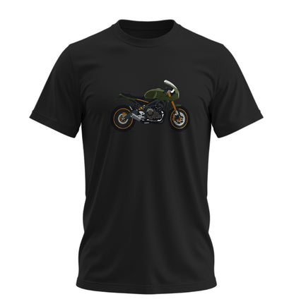 Adventure Draw Motosiklet - 10 Farklı Renk - Unisex Rahat Kalıp Baskılı Tişört - Moto Garage Collection