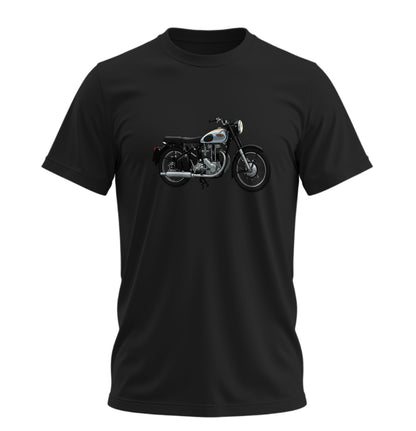 Rider Motosiklet - 10 Farklı Renk - Unisex Rahat Kalıp Baskılı Tişört - Moto Garage Collection