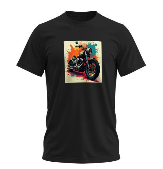 Vintage Motosiklet - 10 Farklı Renk - Unisex Rahat Kalıp Baskılı Tişört - Moto Garage Collection