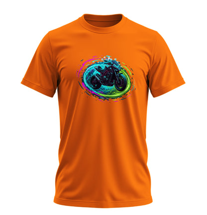 Fütüristik Motosiklet - 10 Farklı Renk - Unisex Rahat Kalıp Baskılı Tişört - Moto Garage Collection