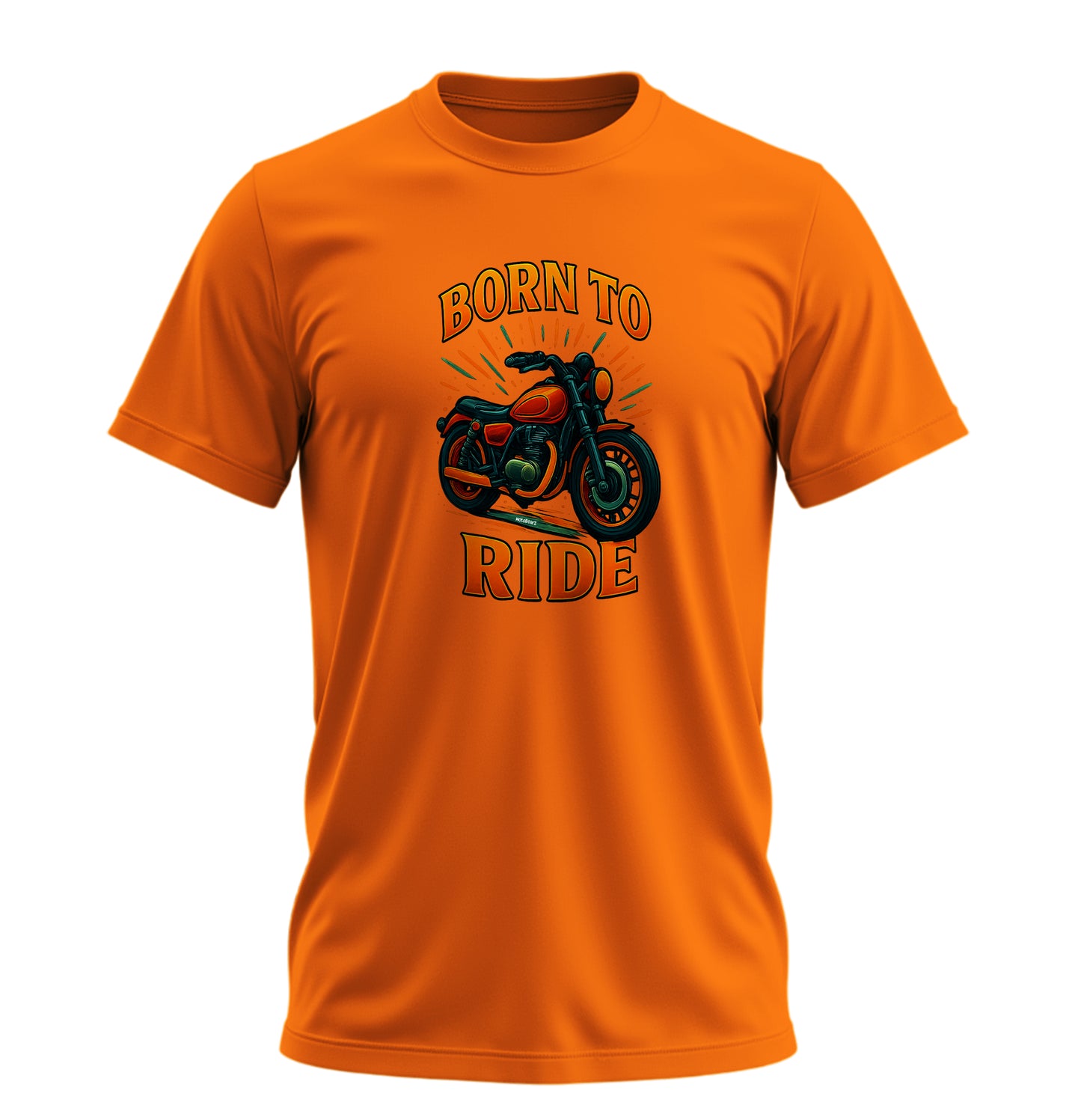 Born To Ride Motosiklet - 10 Farklı Renk - Unisex Rahat Kalıp Baskılı Tişört - Moto Garage Collection