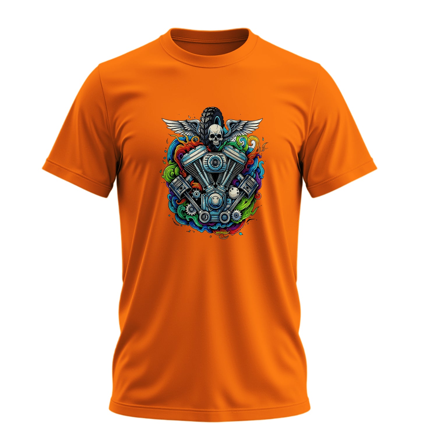 Motor Sanatı Motosiklet - 10 Farklı Renk - Unisex Rahat Kalıp Baskılı Tişört - Moto Garage Collection